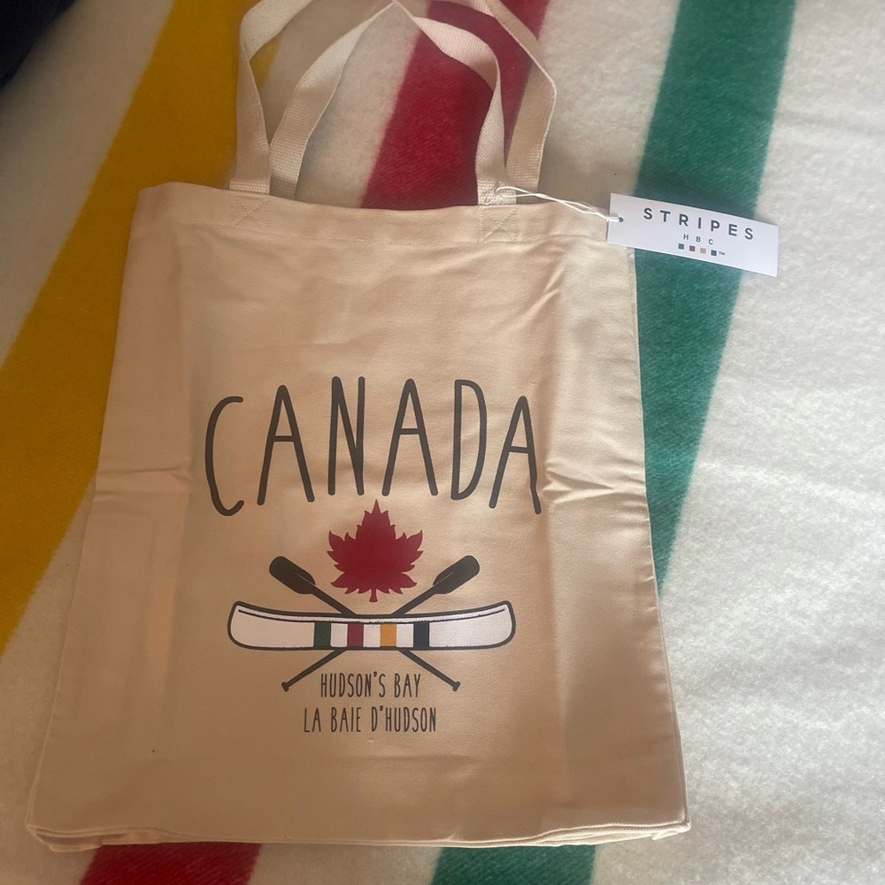 Last one- HBC Stripes Canada Tote